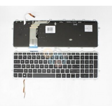 Klaviatūra HP Envy TouchSmart: 15-J, 17-J, M7-J, 17T-J su rėmeliu ir pašvietimu Klaviatūra HP Envy TouchSmart: 15-J, 17-J, M7-J, 17T-J su rėmeliu ir pašvietimu