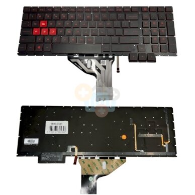 Klaviatūra HP Omen 15-ce016na, su pašvietimu Klaviatūra HP Omen 15-ce016na, su pašvietimu