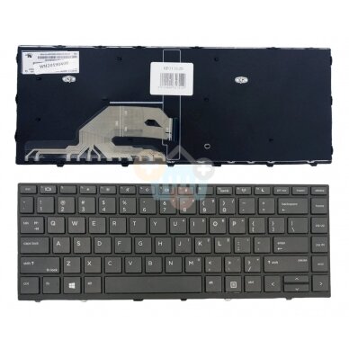 Klaviatūra HP Probook: 430 G5, 440 G5 (su rėmeliu) Klaviatūra HP Probook: 430 G5, 440 G5 (su rėmeliu)