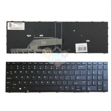Klaviatūra HP: Probook 450 G5, 455 G5, 470 G5 su rėmeliu Klaviatūra HP: Probook 450 G5, 455 G5, 470 G5 su rėmeliu