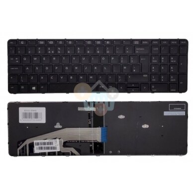 Klaviatūra HP: Probook 650 G2/G3, 655 G2/G3 su pašvietimu Klaviatūra HP: Probook 650 G2/G3, 655 G2/G3 su pašvietimu