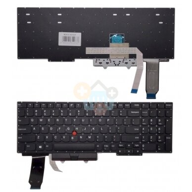Klaviatūra LENOVO Thinkpad E15 Gen 2, su trackpoint, US Klaviatūra LENOVO Thinkpad E15 Gen 2, su trackpoint, US
