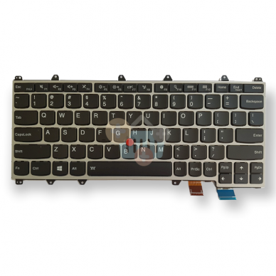 Nešiojamo kompiuterio klaviatūra LENOVO Yoga 260, 370, X380 su pašvietimu