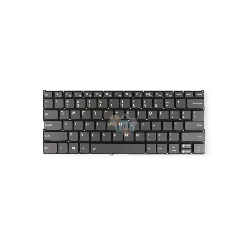 Klaviatūra LENOVO IdeaPad 5-14, 530S, Flex 6-14, Yoga 530 730 US pilka Klaviatūra LENOVO IdeaPad 5-14, 530S, Flex 6-14, Yoga 530 730 US pilka