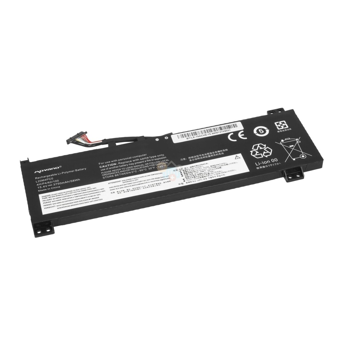 Nešiojamo kompiuterio baterija Lenovo IdeaPad Gaming 3 15ACH6 / Legion 5 15ACH6 / 15ITH6 L20M4PC0 3750mAh 58Wh Nešiojamo kompiuterio baterija Lenovo IdeaPad Gaming 3 15ACH6 / Legion 5 15ACH6 / 15ITH6 L20M4PC0 3750mAh 58Wh