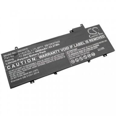Kompiuterio baterija LENOVO 01AV478 53.27Wh +++ TOP Balansas