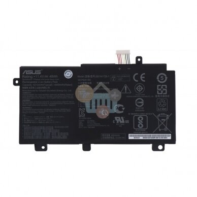 Nešiojamo kompiuterio baterija ASUS B31N1726-1 48Wh+++ TOP Saugumas Nešiojamo kompiuterio baterija ASUS B31N1726-1 48Wh+++ TOP Saugumas