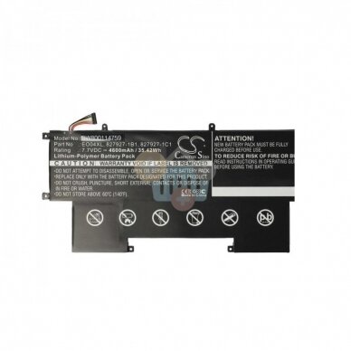 Nešiojamo kompiuterio baterija HP EO04XL 35.42 Wh/ 4600mAh +++ TOP Efektyvumas Nešiojamo kompiuterio baterija HP EO04XL 35.42 Wh/ 4600mAh +++ TOP Efektyvumas