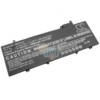 Kompiuterio baterija LENOVO 01AV478 53.27Wh +++ TOP Balansas Kompiuterio baterija LENOVO 01AV478 53.27Wh +++ TOP Balansas