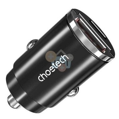 Kroviklis CHOETECH USB-C, USB-A: 12-24V, 30W, QC3.0+ PD3.0 Kroviklis CHOETECH USB-C, USB-A: 12-24V, 30W, QC3.0+ PD3.0