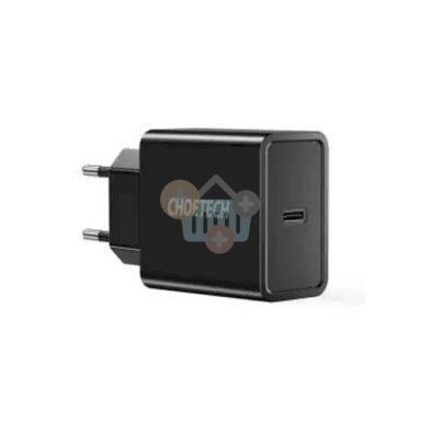 Kroviklis CHOETECH USB Type-C + Type C laidas, 18W, PD
