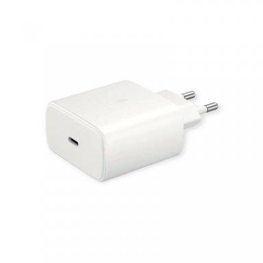 Kroviklis Samsung EP-TA845 Super Fast Charging 2.0 45W USB-C (Type C) baltas  +++ TOP Kokybė