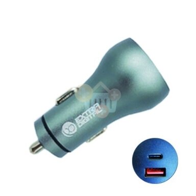 Kroviklis USB 3.0+ Type C: 12-24V, 36W, QC3.0+ PD Kroviklis USB 3.0+ Type C: 12-24V, 36W, QC3.0+ PD