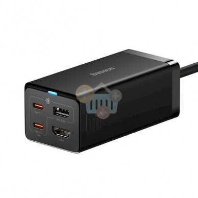 Kroviklis BASEUS GaN 2x USB-C, USB-A, HDMI 4K, 67W, PPS, PD, QC, USB4 Kroviklis BASEUS GaN 2x USB-C, USB-A, HDMI 4K, 67W, PPS, PD, QC, USB4