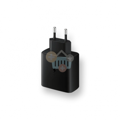 Kroviklis Samsung Super Fast Charging 2.0 45W USB-C (Type C) + kabelis Type-C -> Type-C 1 Kroviklis Samsung Super Fast Charging 2.0 45W USB-C (Type C) + kabelis Type-C -> Type-C 1