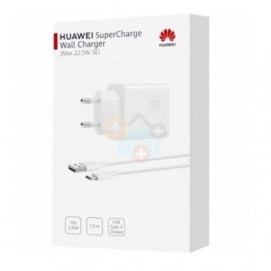 Kroviklis USB-A: 22.5W SuperCharge Huawei CP404B + usb-c kabelis 1m. +++ TOP Kokybė 2 Kroviklis USB-A: 22.5W SuperCharge Huawei CP404B + usb-c kabelis 1m. +++ TOP Kokybė 2