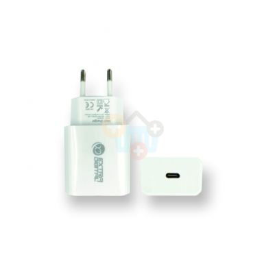 Kroviklis Extra Digital USB Type-C: 20W Fast Charge PD +++ TOP Efektyvumas Kroviklis Extra Digital USB Type-C: 20W Fast Charge PD +++ TOP Efektyvumas