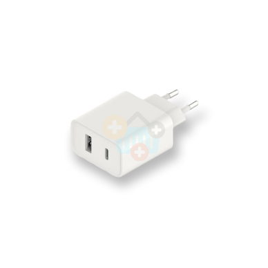 Kroviklis USB Type-C+ USB-A: 33W Fast Charge Xiaomi, baltas +++ TOP Kokybė Kroviklis USB Type-C+ USB-A: 33W Fast Charge Xiaomi, baltas +++ TOP Kokybė