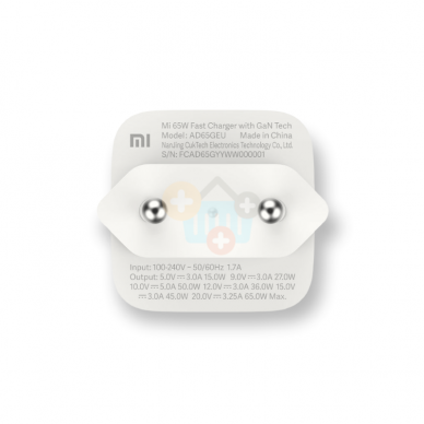 Kroviklis Xiaomi USB Type-C+ USB-A: 65W Super Slim GaN + USB-C kabelis +++ TOP Kokybė 3 Kroviklis Xiaomi USB Type-C+ USB-A: 65W Super Slim GaN + USB-C kabelis +++ TOP Kokybė 3