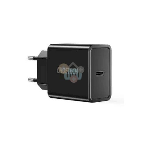 Kroviklis CHOETECH USB Type-C + Type C laidas, 18W, PD Kroviklis CHOETECH USB Type-C + Type C laidas, 18W, PD