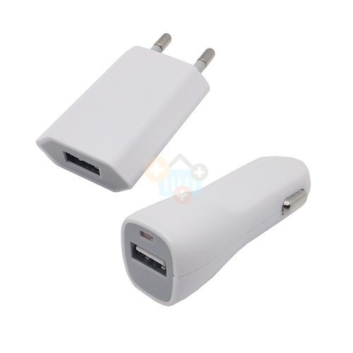 Kroviklis USB: AC220V, 1A ir automobiliui 12-24V, 1A Kroviklis USB: AC220V, 1A ir automobiliui 12-24V, 1A