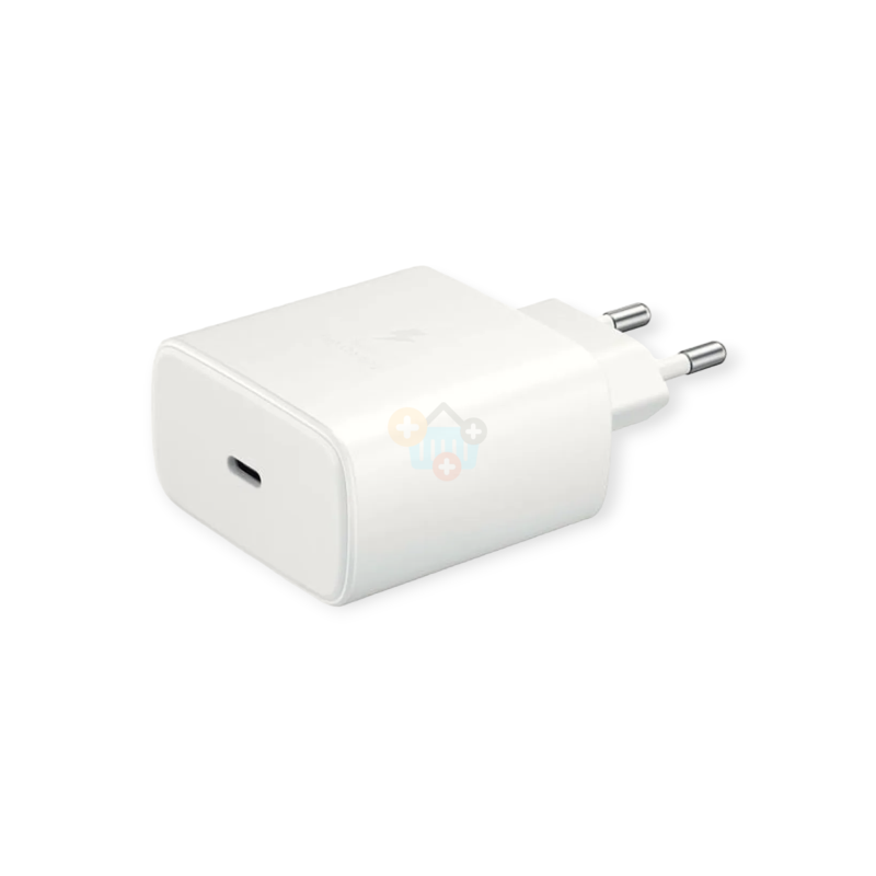 Kroviklis Samsung EP-TA845 Super Fast Charging 2.0 45W USB-C (Type C) baltas  +++ TOP Kokybė