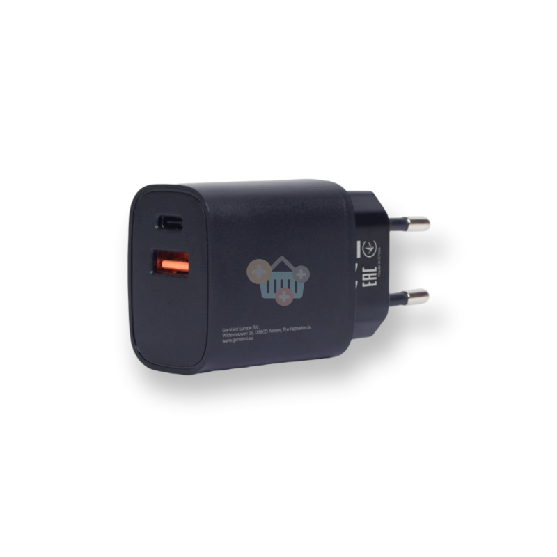 Kroviklis USB Type-C+ USB-A: 18W Fast Charge Gembird, juodas +++ TOP Balansas Kroviklis USB Type-C+ USB-A: 18W Fast Charge Gembird, juodas +++ TOP Balansas