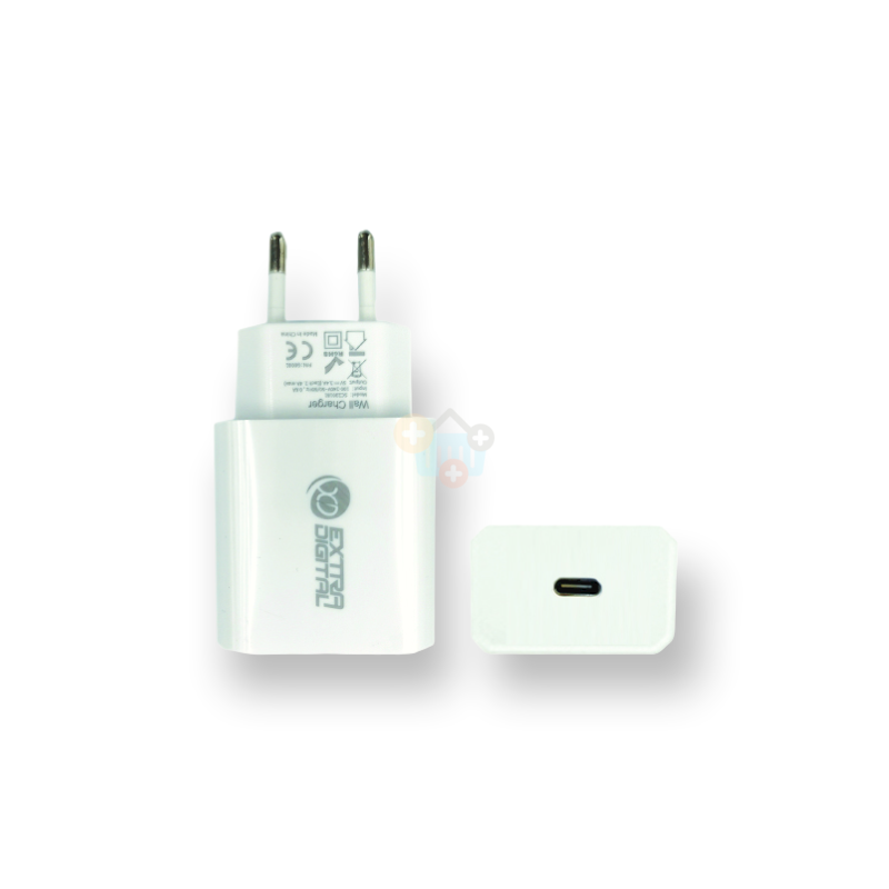 Kroviklis Extra Digital USB Type-C: 20W Fast Charge PD +++ TOP Efektyvumas Kroviklis Extra Digital USB Type-C: 20W Fast Charge PD +++ TOP Efektyvumas