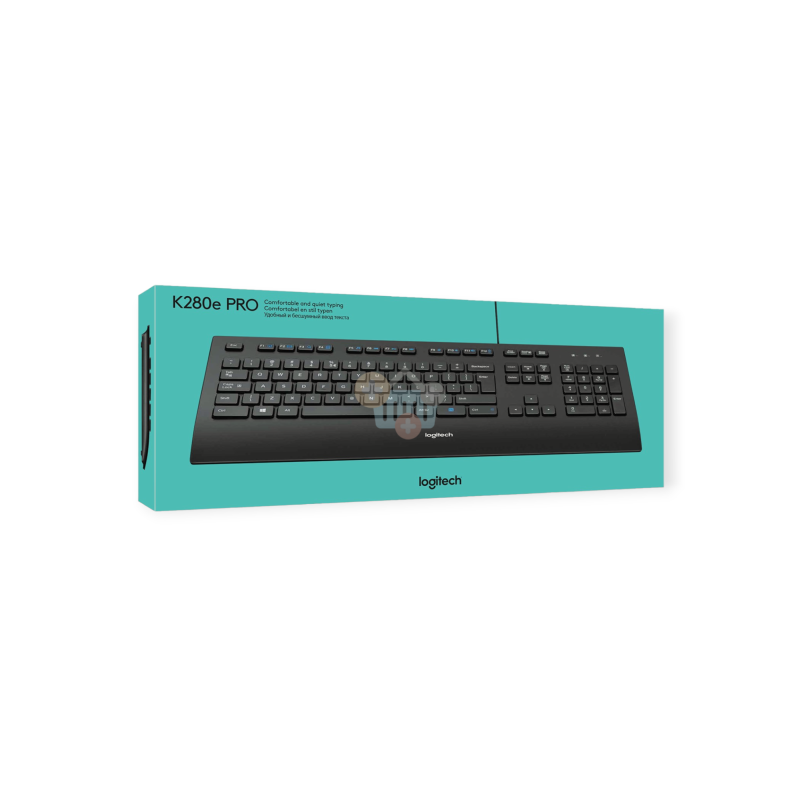 Laidinė klaviatūra LOGITECH K280E PRO Business rusiško išdėstymo RU, juoda 2 Laidinė klaviatūra LOGITECH K280E PRO Business rusiško išdėstymo RU, juoda 2