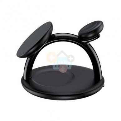 Magnetinis bevielis įkroviklis su stovu CHOETECH, 15W, MagSafe, 3-in-1 Magnetinis bevielis įkroviklis su stovu CHOETECH, 15W, MagSafe, 3-in-1