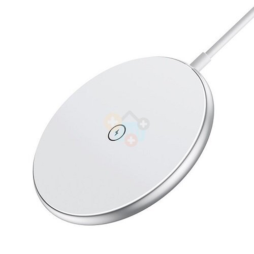 Magnetinis bevielis įkroviklis CHOETECH, 15W, baltas Magnetinis bevielis įkroviklis CHOETECH, 15W, baltas