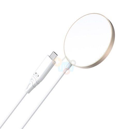 Magnetinis bevielis įkroviklis CHOETECH, 15W, iPhone 14, auksinės spalvos Magnetinis bevielis įkroviklis CHOETECH, 15W, iPhone 14, auksinės spalvos