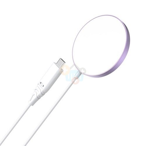 Magnetinis bevielis įkroviklis CHOETECH, 15W, iPhone 14, rožinis Magnetinis bevielis įkroviklis CHOETECH, 15W, iPhone 14, rožinis