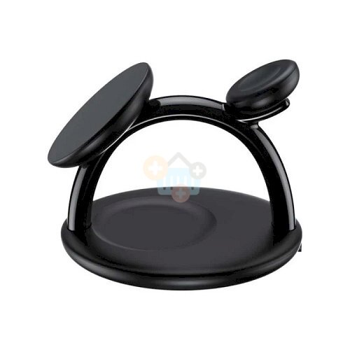 Magnetinis bevielis įkroviklis su stovu CHOETECH, 15W, MagSafe, 3-in-1 Magnetinis bevielis įkroviklis su stovu CHOETECH, 15W, MagSafe, 3-in-1