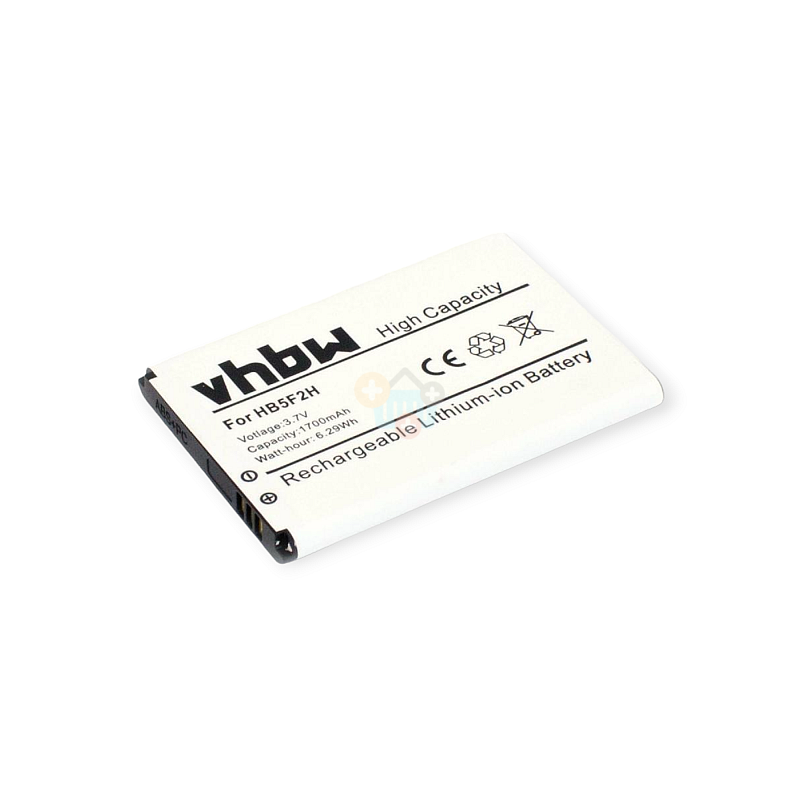 Maršrutizatoriaus baterija HUAWEI HB554666RAW, HB5F2H 1700mAh 3.7V Li-ion Maršrutizatoriaus baterija HUAWEI HB554666RAW, HB5F2H 1700mAh 3.7V Li-ion