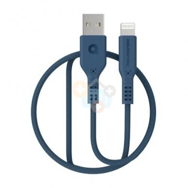 MFI sertifikuotas kabelis USB - Lightning (mėlynas, 1.1m) +++ TOP Efektyvumas