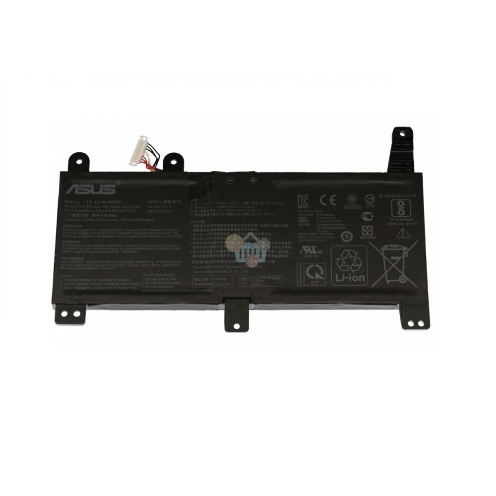 Nešiojamo kompiuterio baterija ASUS C41N1731-2, 3653mAh/ 42Wh +++ TOP Saugumas Nešiojamo kompiuterio baterija ASUS C41N1731-2, 3653mAh/ 42Wh +++ TOP Saugumas
