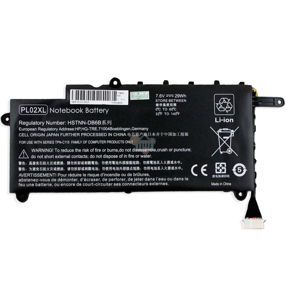 Nešiojamo kompiuterio baterija HP PL02XL, 29Wh Nešiojamo kompiuterio baterija HP PL02XL, 29Wh