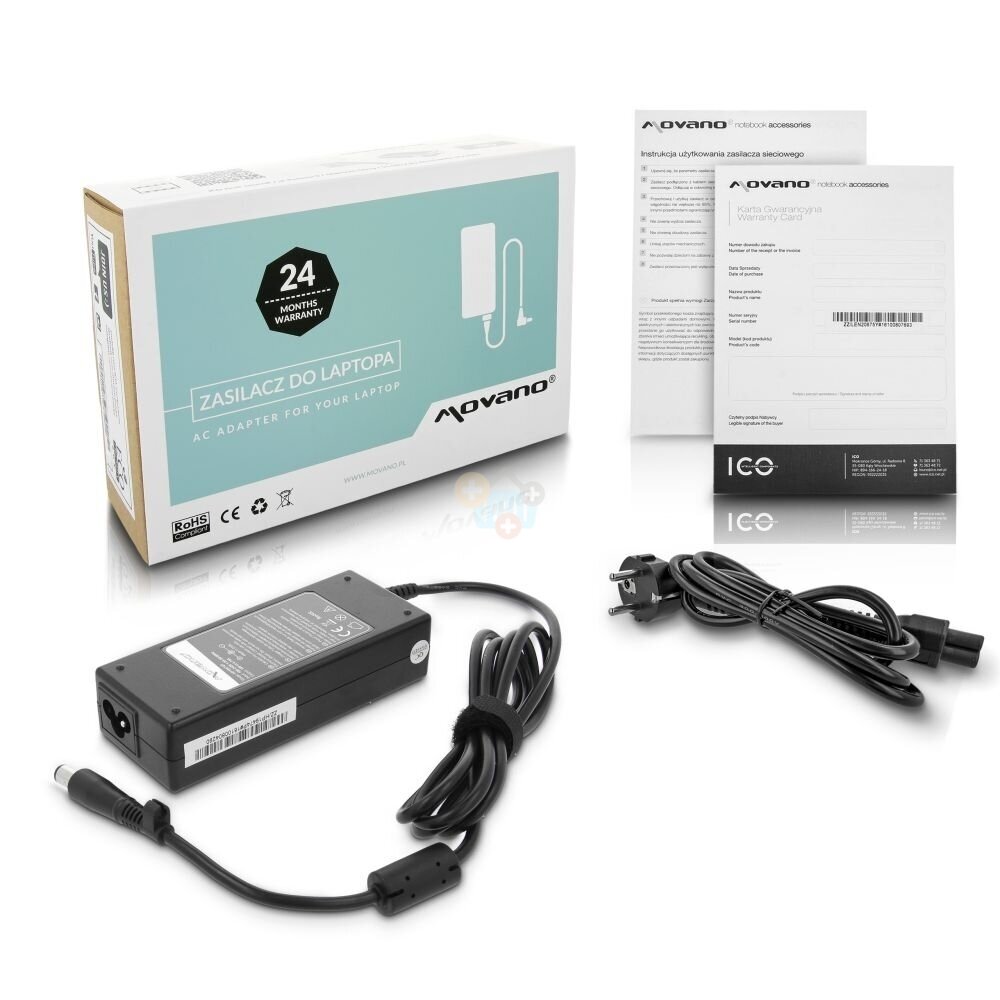 Nešiojamo kompiuterio įkroviklis HP 90W 19V (7.4 Barrel tip) +++ TOP Kaina 2
