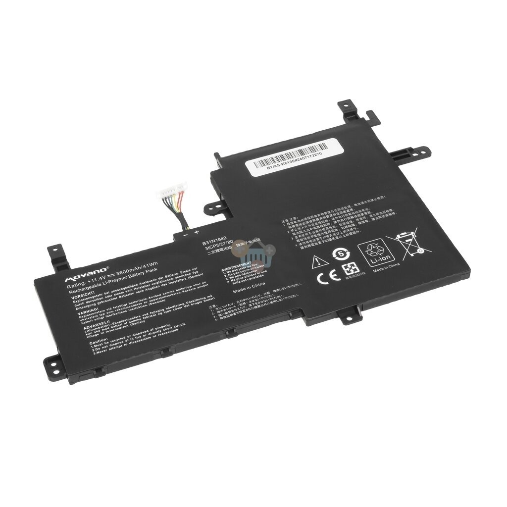 Nešiojamo kompiuterio baterija ASUS B31N1842, 41Wh/ 3600 mAh +++ TOP Kaina Nešiojamo kompiuterio baterija ASUS B31N1842, 41Wh/ 3600 mAh +++ TOP Kaina