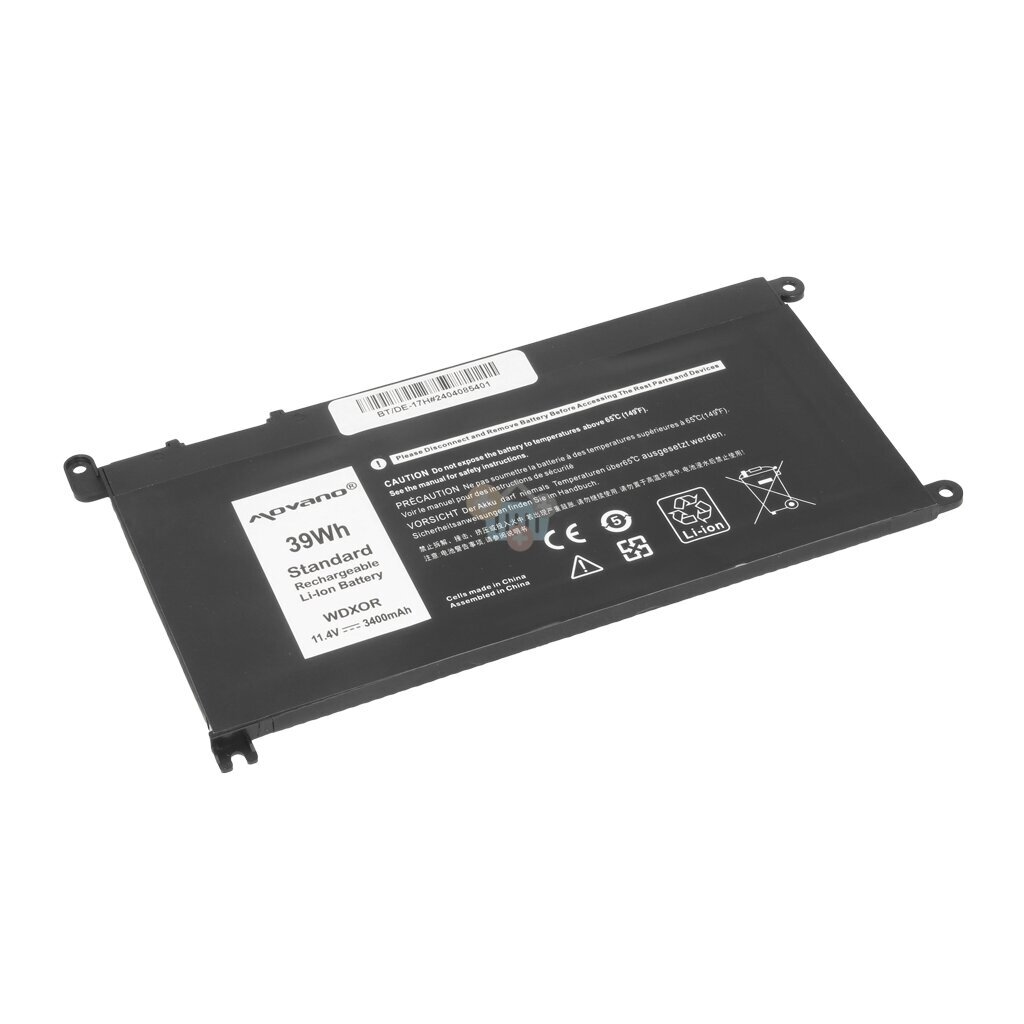 Nešiojamo kompiuterio baterija DELL WDX0R, 39Wh +++ TOP Kaina Nešiojamo kompiuterio baterija DELL WDX0R, 39Wh +++ TOP Kaina