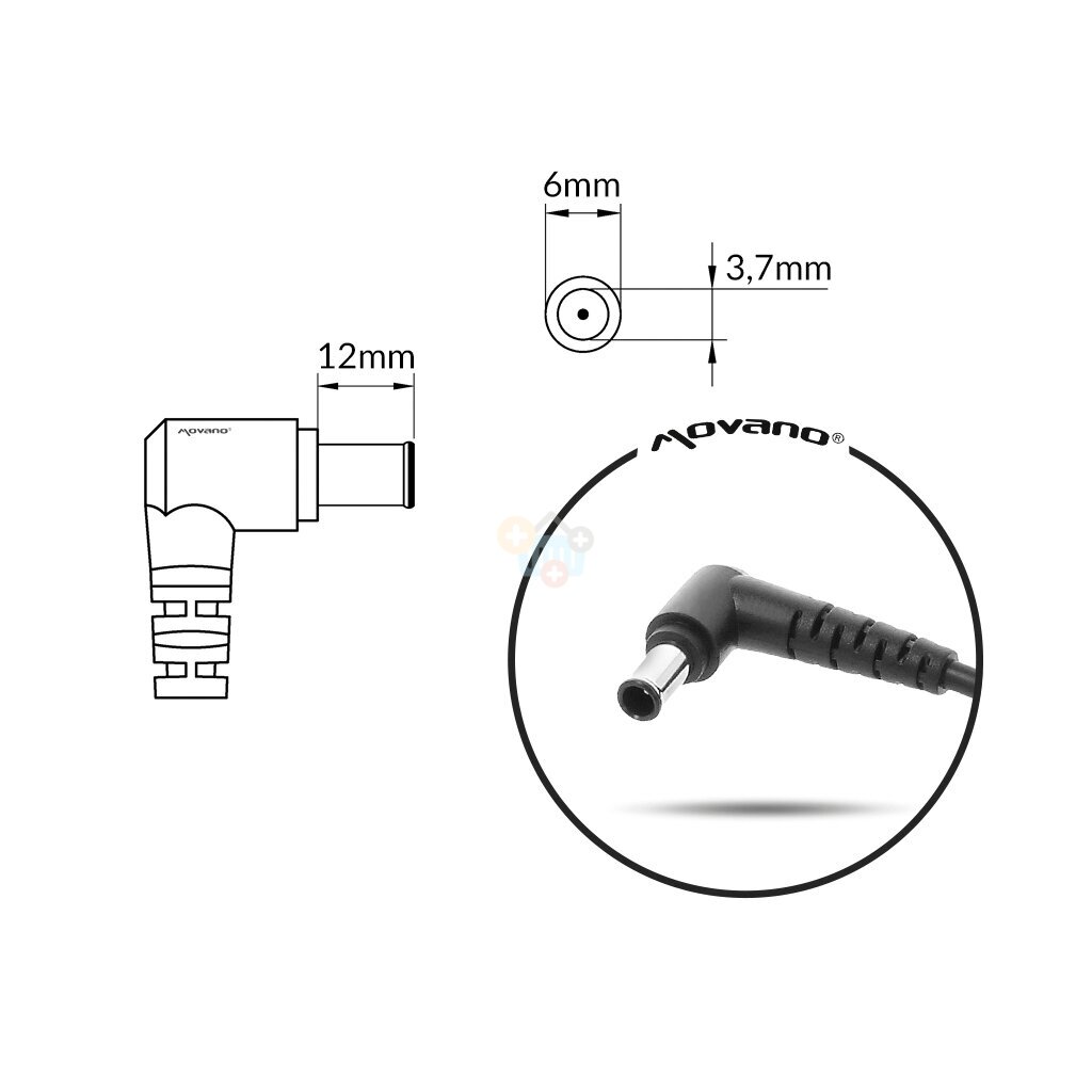 Nešiojamo kompiuterio įkroviklis ASUS 280W 20V 14A (3P 6PHI) +++ TOP Kaina 2