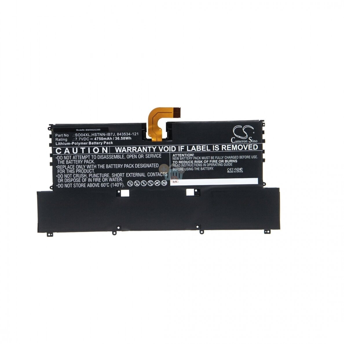 Nešiojamo kompiuterio baterija HP S004XL, 36.58Wh +++ TOP Efektyvumas Nešiojamo kompiuterio baterija HP S004XL, 36.58Wh +++ TOP Efektyvumas