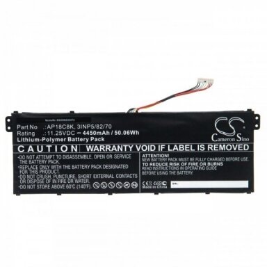 Nešiojamo kompiuterio baterija ACER AP18C8K, 4450mAh +++ TOP Efektyvumas