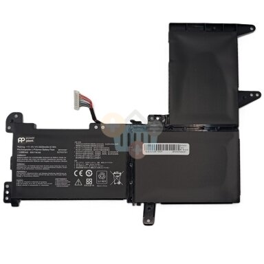 Nešiojamo kompiuterio baterija Asus VivoBook S15 / X510 / K510 B31N1637, 3600mAh Nešiojamo kompiuterio baterija Asus VivoBook S15 / X510 / K510 B31N1637, 3600mAh