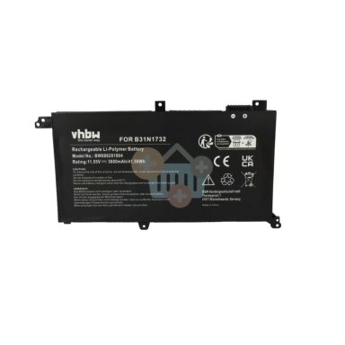 Nešiojamo kompiuterio baterija ASUS B31N1732-1, 41.58Wh +++ TOP Efektyvumas