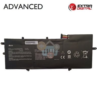 Nešiojamo kompiuterio baterija Asus ZenBook Flip UX360UA / Q324UA C31N1538, 4350mAh, 48Wh Nešiojamo kompiuterio baterija Asus ZenBook Flip UX360UA / Q324UA C31N1538, 4350mAh, 48Wh
