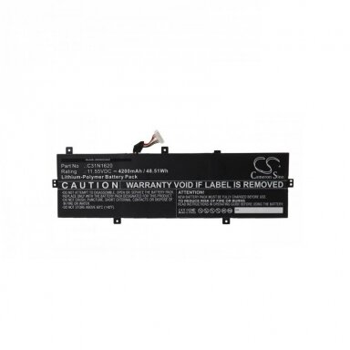 Nešiojamo kompiuterio baterija ASUS C31N1620, 48.51Wh +++ TOP Efektyvumas Nešiojamo kompiuterio baterija ASUS C31N1620, 48.51Wh +++ TOP Efektyvumas