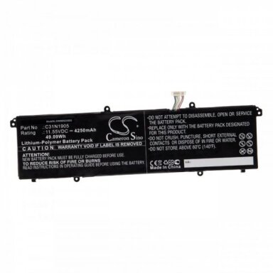 Nešiojamo kompiuterio baterija ASUS C31N1905, 49.09Wh +++ TOP Efektyvumas Nešiojamo kompiuterio baterija ASUS C31N1905, 49.09Wh +++ TOP Efektyvumas