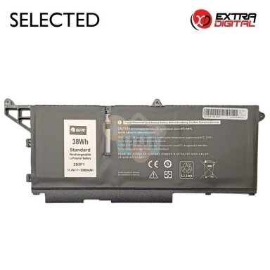 Nešiojamo kompiuterio baterija Dell Latitude 5330 / 5430 / 5530 293F1, 3300mAh, 38Wh Nešiojamo kompiuterio baterija Dell Latitude 5330 / 5430 / 5530 293F1, 3300mAh, 38Wh
